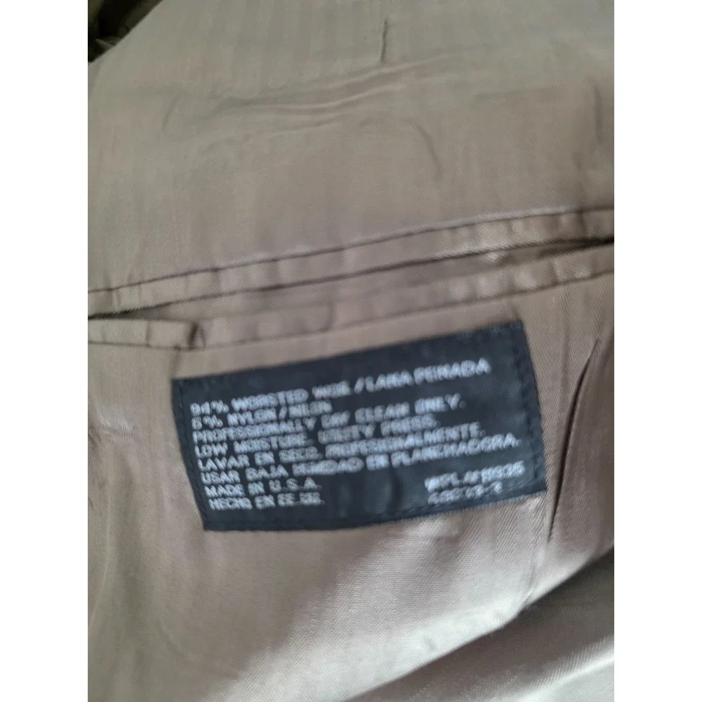 Stafford Blazer Jacket Mens 40R Beige Worsted Wool Blend Sports Coat‎ VTG USA